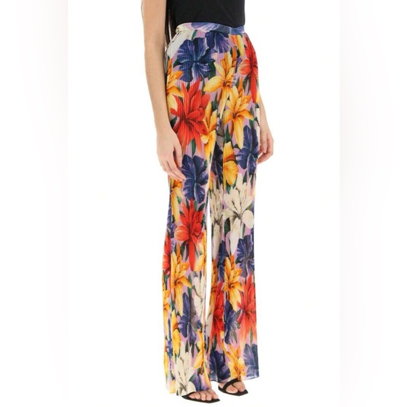 💥SALE💥NEW $2240 ETRO off shoulder cropped floral plissé chiffon 2 pc set - Picture 4 of 7